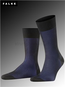 FINE SHADOW calzini per uomo della ditta Falke - 3003 black-blue