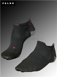 RU5 INVISIBLE men calzini da corsa della Falke - 3010 black-mix