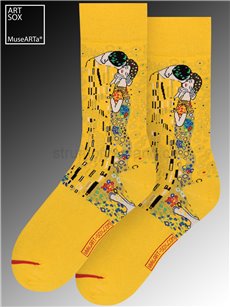 Calze MuseARTa - Il bacio di Gustav Klimt - yellow