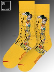 Calze MuseARTa - Il bacio di Gustav Klimt - yellow