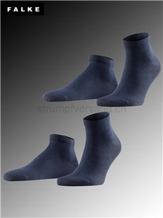 HAPPY 2-PACK calzini corti da uomo di Falke - 6375 dark navy