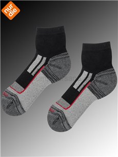 OUTDOOR KURZSOCKEN calzini da lavoro della Nur Die - 995 schwarz-rot