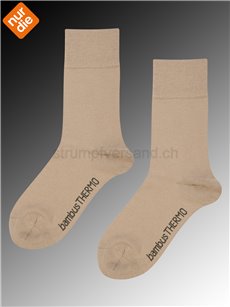 BAMBUS THERMO calzini da donna della Nur Die - 586 beigegrau