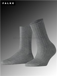COTTON RIB calzini donna di Falke - 3390 light grey mel. COTTON RIB calzini donna di Falke - 3390 light grey mel.