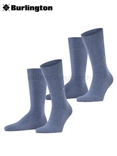 EVERYDAY UNI calzini per uomo della Burlington - 6660 light denim