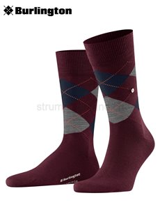 EDINBURGH calzini da uomo della Burlington - 8435 claret