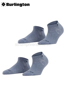 EVERYDAY calzini corti di Burlington - 6662 light jeans