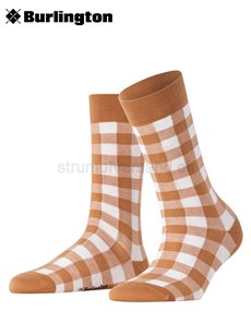 VICHY calzini per donna della Burlington - 5152 brown sugar