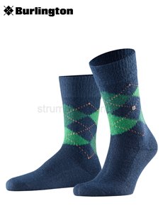PRESTON calzini per uomo di Burlington - 6187 navy