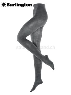 RIB COUTURE calzamaglia della Burlington - 3070 dark grey mel.