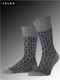 ARTWORK TIE calzini da uomo di Falke - 3390 light grey mel.
