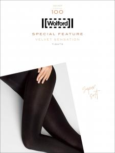 Donna Abbigliamento da Calze e collant da Collant e calzamaglie Cotton Velvet di Wolford in Nero 