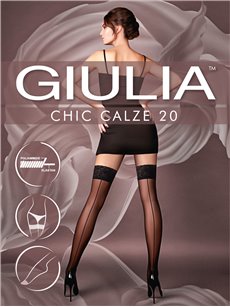 CHIC 20 - calze autoreggenti a riga di Giulia