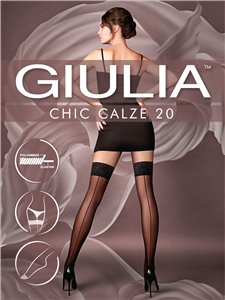 CHIC 20 - calze autoreggenti a riga di Giulia